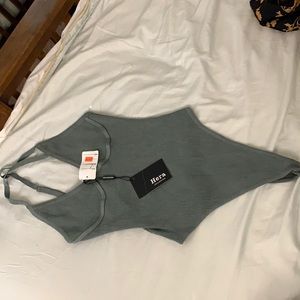 SIZE L Hera Olive Green Bodysuit